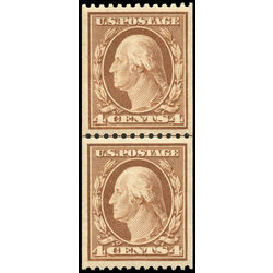 us stamp postage issues 350 washington 4 1908 M VFNH 001