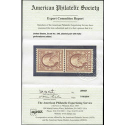 us stamp postage issues 350 washington 4 1908 M VFNH 001