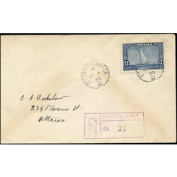 canada stamp 216 royal yacht britannia 13 1935 fdc 004