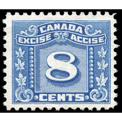 canada revenue stamp fx69 three leaf excise tax 8 1934
