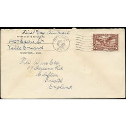 canada stamp c air mail c5 daedalus in flight 6 1935 FDC 002