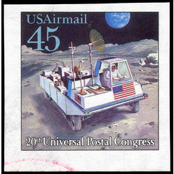 us stamp c air mail c126c moon rover 45 1989