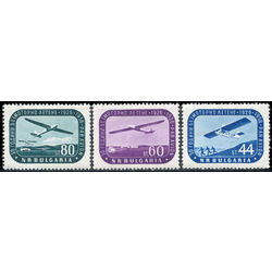 bulgaria stamp c72 c74 glider on mountainside 1956