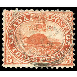 canada stamp 12 beaver 3d 1859 U F 003