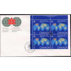 canada first day cover with plate blocks