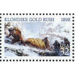 us stamp postage issues 3235 klondike gold rush 32 1998