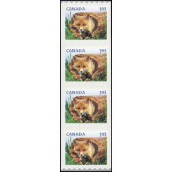 canada stamp 2427 red fox 1 03 2011 M VFNH STRIP 4