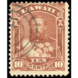 us stamp postage issues hawa44 king david kalakaua 10 1884