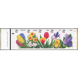 us stamp postage issues bk208 garden flowers 1993