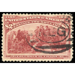 us stamp postage issues 242 columbus in chains 2 0 1893 u 002
