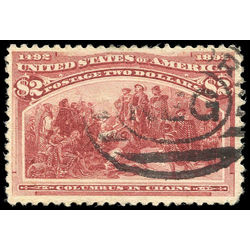 us stamp postage issues 242 columbus in chains 2 0 1893 u 002