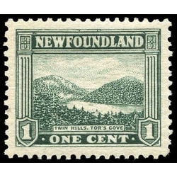 newfoundland stamp 131 twin hills tor s cove 1 1923 m vfnh 001