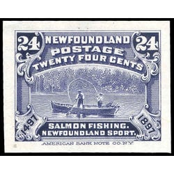 newfoundland stamp 71p salmon fishing 24 1897