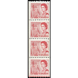 canada stamp 467 pair queen elizabeth ii 1967 STRIP 4 START 001