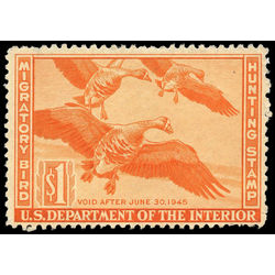 us stamp rw hunting permit rw11 white fronted geese 1 1944