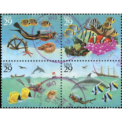 us stamp postage issues 2866a wonders of the sea 1994