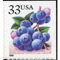 us stamp postage issues 3294 blueberries 33 1999