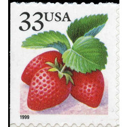 us stamp postage issues 3296 strawberries 33 1999