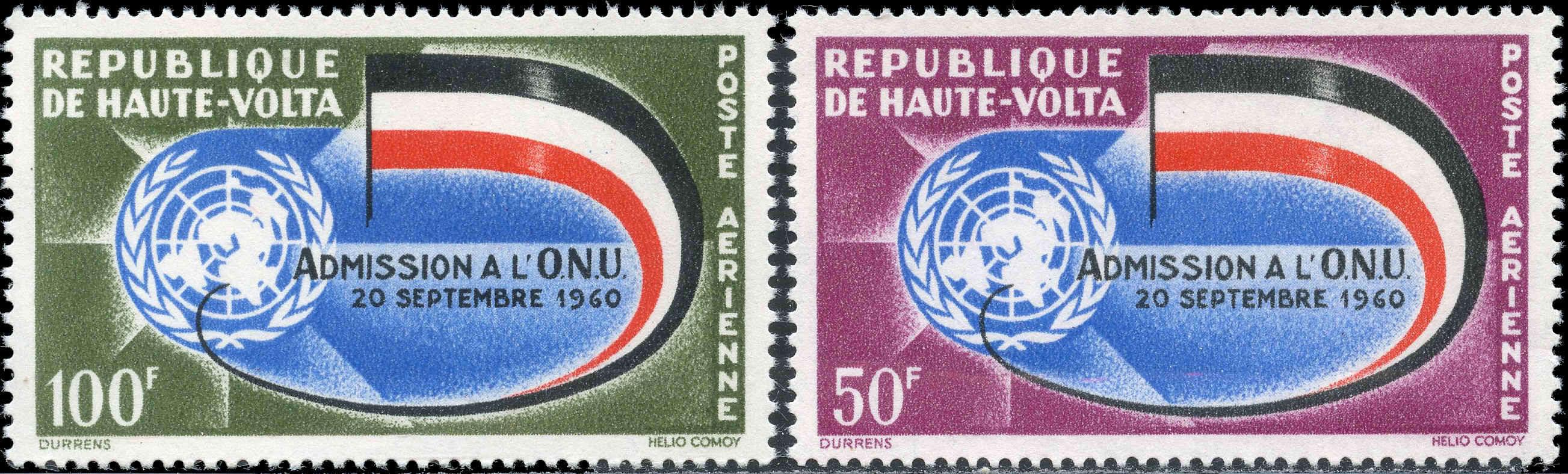 upper volta stamp man