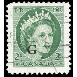 canada stamp o official o41 queen elizabeth ii wilding portrait 2 1955 u vf 001