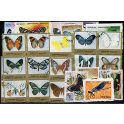 butterflies on stamps