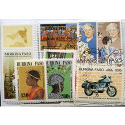 burkina faso stamp packet