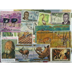 burundi stamp packet