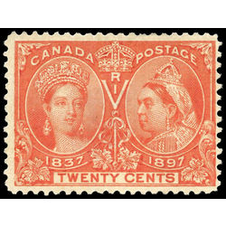 canada stamp 59 queen victoria diamond jubilee 20 1897 M VF NG 004