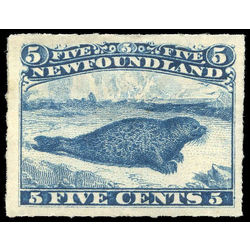 newfoundland stamp 40 harp seal 5 1876
