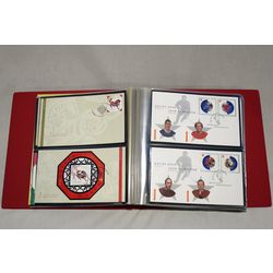 unisafe fdc album with 103 different official canada post first day covers from january 2001 to may 2004