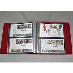 unisafe fdc album with 103 different official canada post first day covers from january 2001 to may 2004