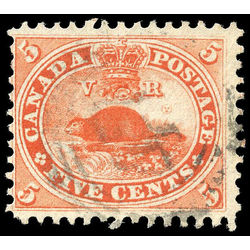 canada stamp 15iv beaver 5 1859 u f 002