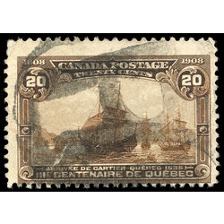 canada stamp 103i cartier s arrival 20 1908 u vg 002