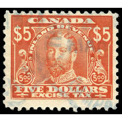 canada revenue stamp fx18 george v excise tax 5 1915