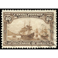 canada stamp 103 cartier s arrival 20 1908 u f vf 003