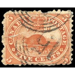 canada stamp 15 beaver 5 1859 u def 010