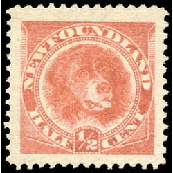 newfoundland stamp 56 newfoundland dog 1887