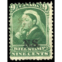 canada revenue stamp nsb10 federal bill stamps 9 1868
