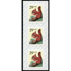 us stamp postage issues 2489 squirrel 29 1993 STRIP 18