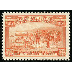 canada stamp 102 champlain s departure 15 1908 m vfnh 004