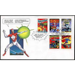 canada stamp 1583a comic book superheroes 1995 FDC