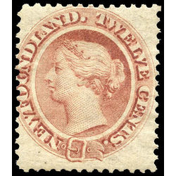 newfoundland stamp 28a queen victoria 12 1865 m fog 004