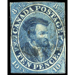 canada stamp 7 jacques cartier 10d 1855 u vg 009