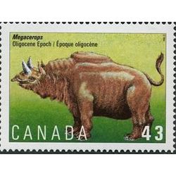 canada stamp 1530 megacerops oligocene epoch 43 1994