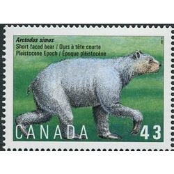 canada stamp 1531 arctodus simus pleistocene epoch 43 1994