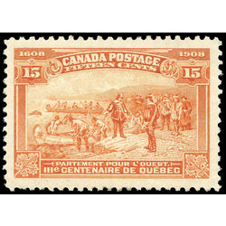canada stamp 102 champlain s departure 15 1908 m vf 005