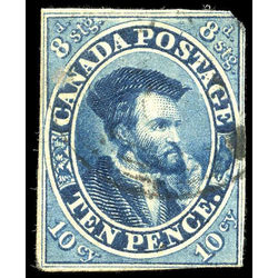canada stamp 7 jacques cartier 10d 1855 u vg 010