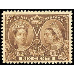 canada stamp 55 queen victoria diamond jubilee 6 1897 M F VF 007