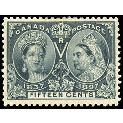 canada stamp 58 queen victoria diamond jubilee 15 1897 M F VF 006