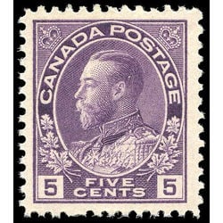 Tectonic Absorb automaton Acheter Canada #112c - Roi George V (1925) 5¢ - Ligne du cadre redessinée,  impression sèche plaque 23-25 | Arpin Philatélie